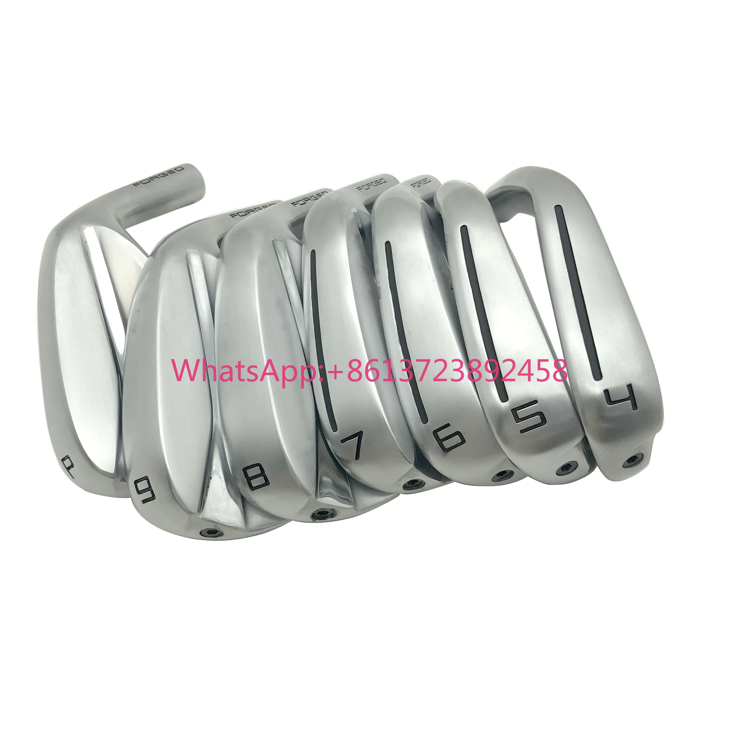 Best Selling Right Handed High Quality Stainless Steel Forged Golf Iron Head 4-P Loft 61-64 Lie Top Brand Milling Features Combo