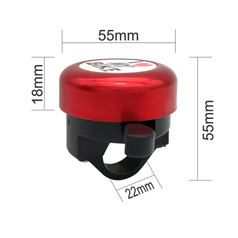 Cute Bicycle Handlebar Bell, Alarme sonoro alto, Aviso Mini Horn for Kids, Anel de ciclismo, Acessórios para bicicletas infantis, 8 cores