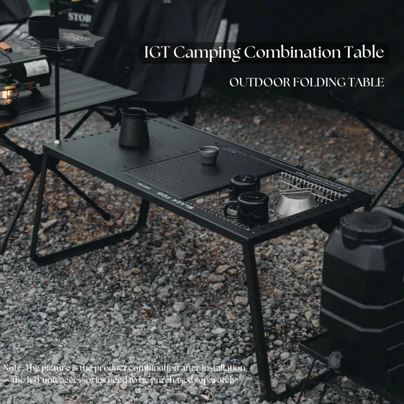 

IGT Outdoor Table or IGT Unit Accessories Portable Multifunction Detachable Folding Table Camping Combination Table Equipment