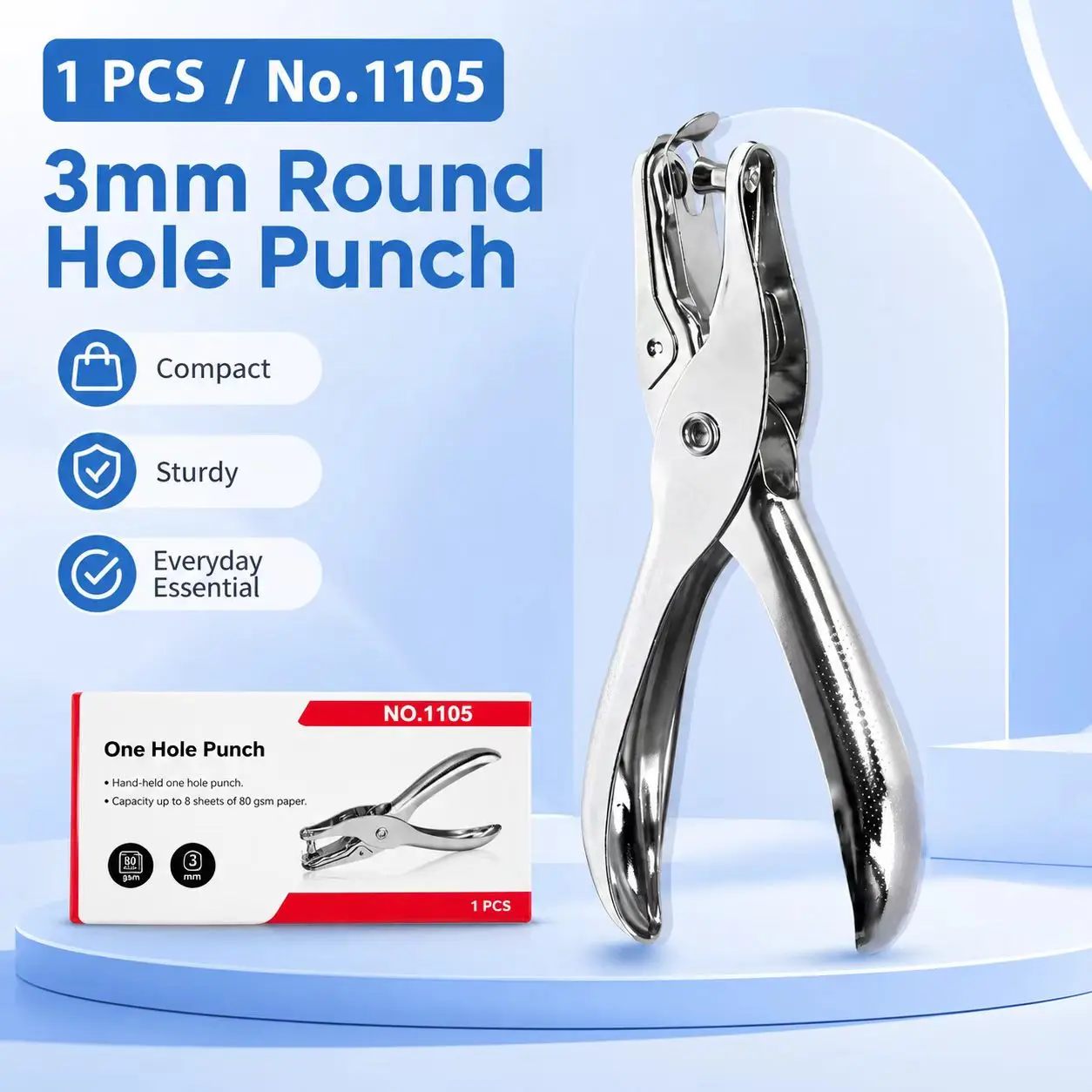 3mm Circle Hole Puncher Labor-saving Hand Punch for Students DIY Craft Paper Card MakingAliExpress