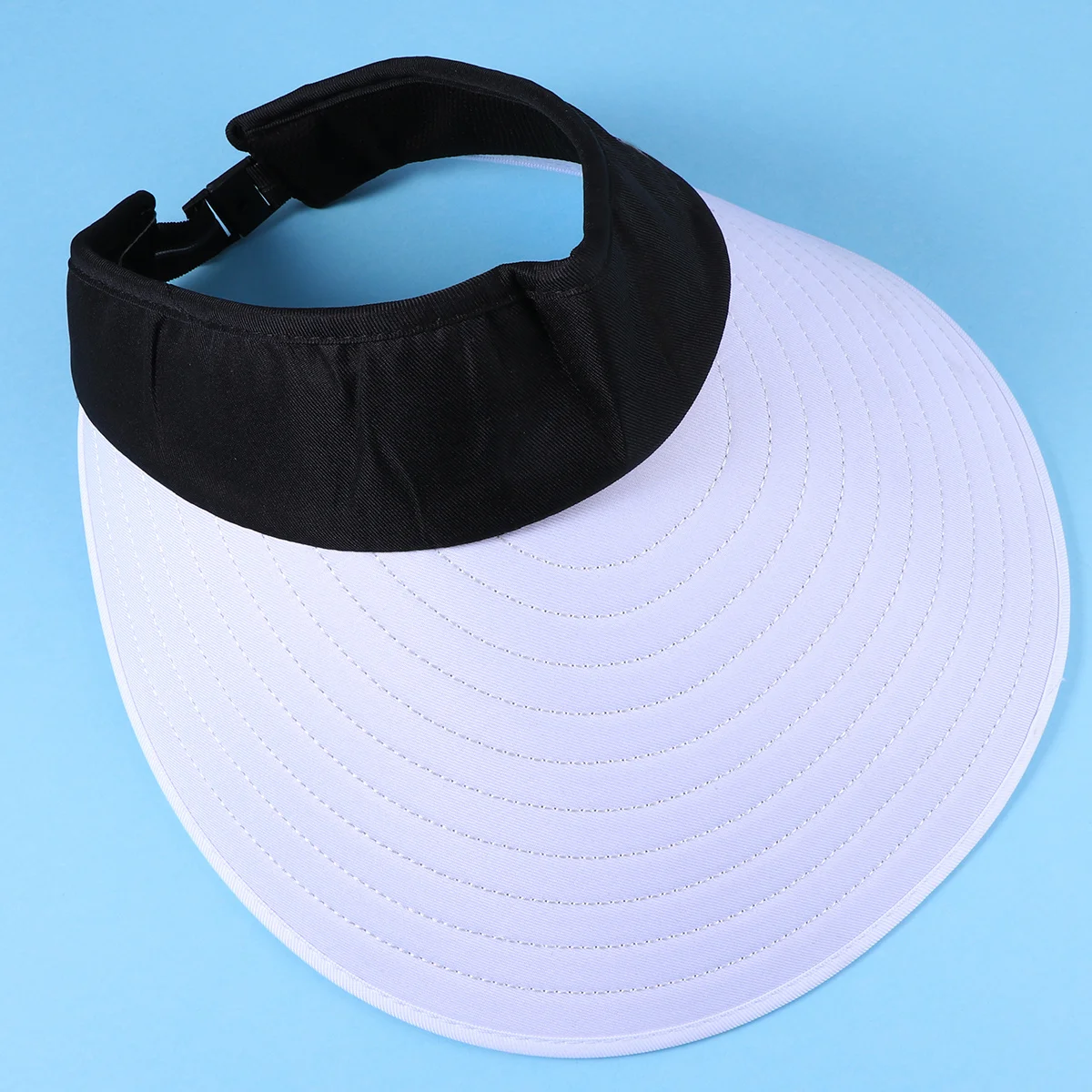

Sports Tennis Hat Unisex Cbaio Adjustable Design Lightweight Comfortable Outdoor Cap White and Black Tennis Hat