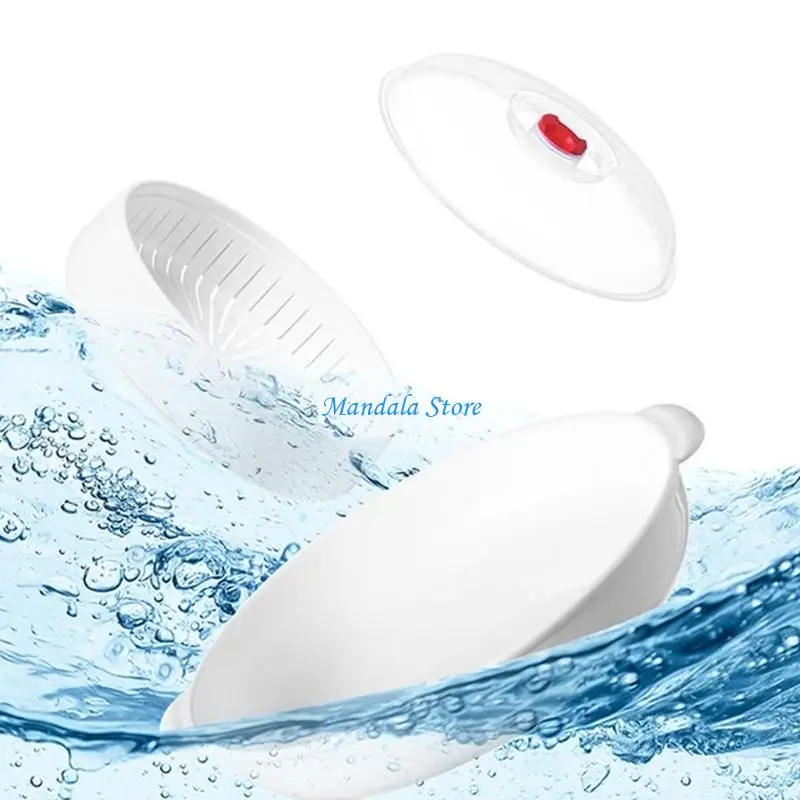 

U2JC Efficient Microwave Steaming Container With Layer Structure Steam Dispersion Holes Clear Cover For Even Heating Safe