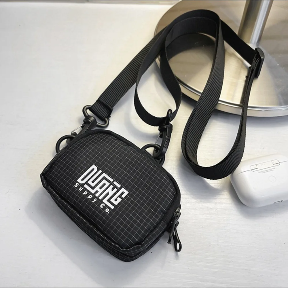 Draagbare nekhangende nylon portemonnee Lanyard Japanse stijl Mini opbergtas Koreaanse stijl Letter Klein item tas Kinderen