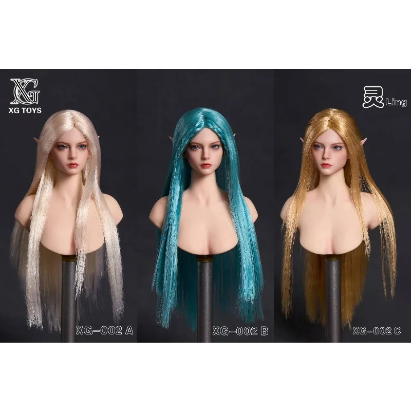 Предзаказ: XG TOYS XG-002, масштаб 1/6, скульптура головы с подвижными глазами и эльфийскими ушами, модель для 12-дюймовых фигурок.
