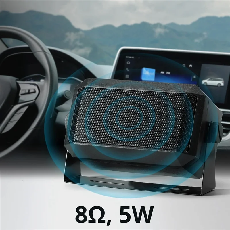External Mini Speaker For Car Mobile CB Radio, 5W Output And 8Ω Impedance,Portable Speaker