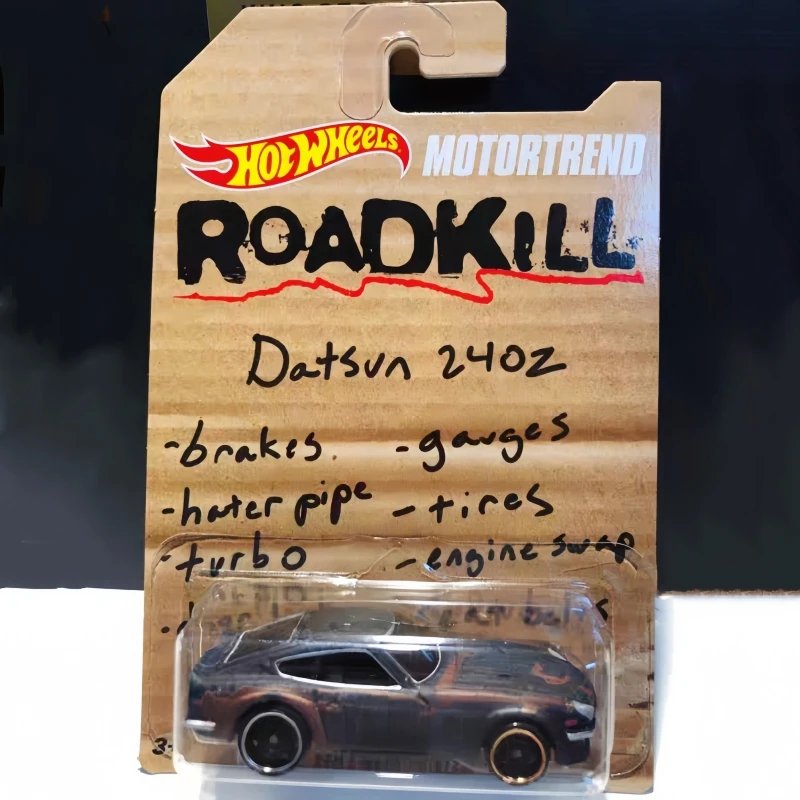 Hot Wheels 240z Roadkill Motor Trend Datsun Modello di auto in lega di alta qualità Giocattolo regalo per bambini Veicolo da gioco non radiocomandato
