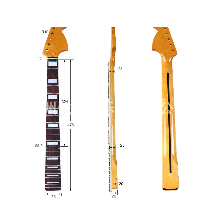 

Big Head Electric Guitar ST Neck 22 Pin 6 String Bright Light Plus Maple Electric Guitar Edging Neck Instrument Accessories