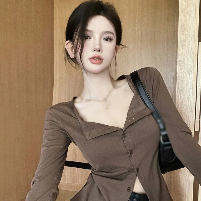 Autumn Winter Long Sleeves Sun Protection Slim Korean Cardigan Breathable Single-breasted