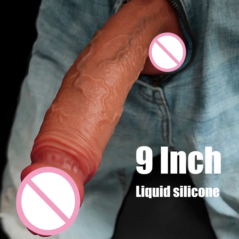 Soft Silicone Realistic Big Dildo for Women Masturbation Adult Toys Simulated Vein Fake Penis Sex Toys 7/8/9 inch Dildo Wearable