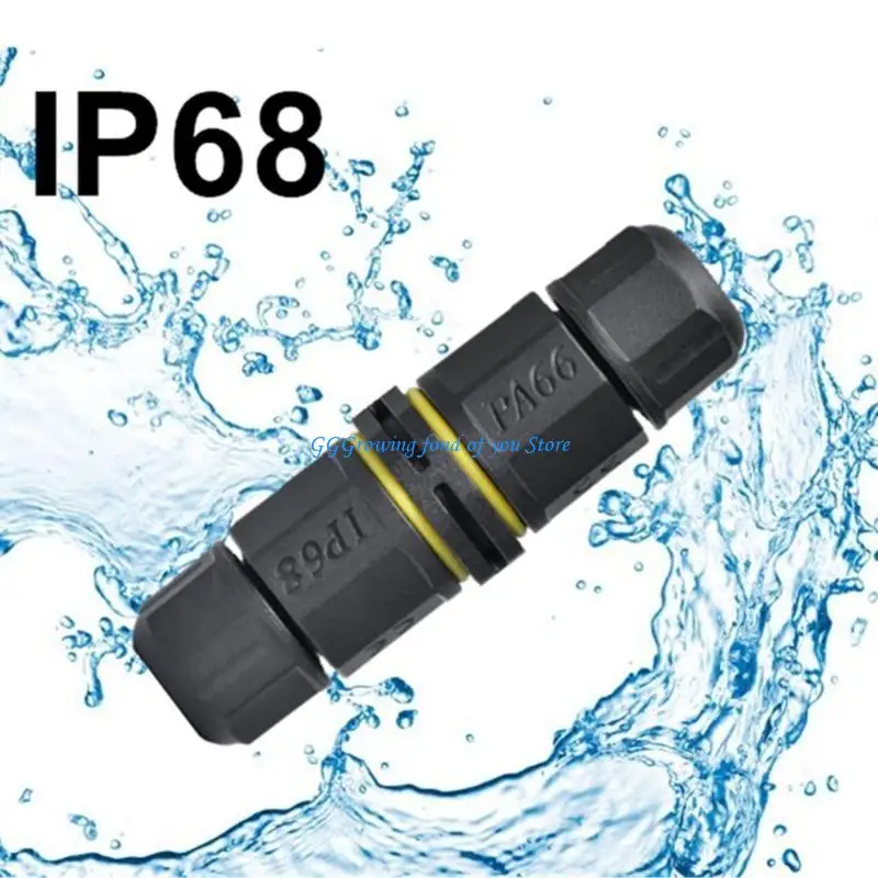 H9EB LED Light Junction Box Joint External Sleeve Couplers M20 Cable Connector IP68