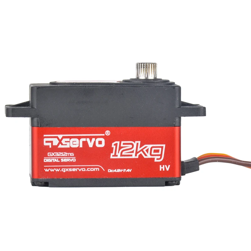 GX Servo GX3212 12KG 25T Metal Gear Short Body Digital Servo for 1/10 RC Electric Remote Control Flat Drift Model Car