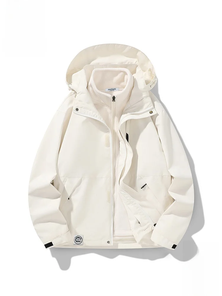 

Мужская куртка Paul Frank Monkey свободного кроя из трикотажного полиэстера с молнией, съемным капюшоном и защитой от сминания