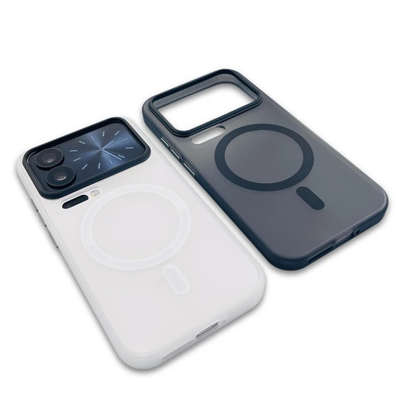 

Magnetic Case For Xiaomi 17 Pro Max Mi 17 17Pro Built in Skin Feel Matte Transparent Phone Back Cover Luxury Shockproof Bumper