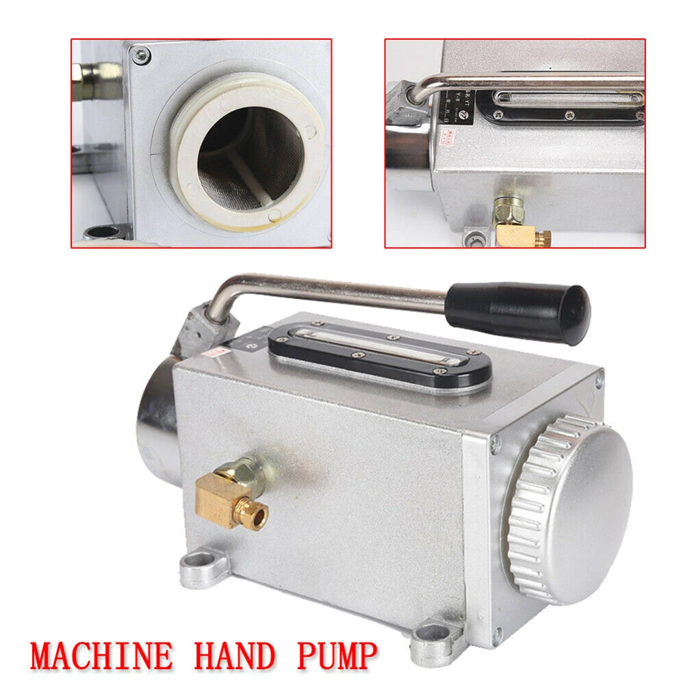 500CC Milling Machine Y-8 Lubricating Manual Oil Pump Hand Lubrication CNC 4mm Outlet Lubricating Pump Fit For Bridgeport
