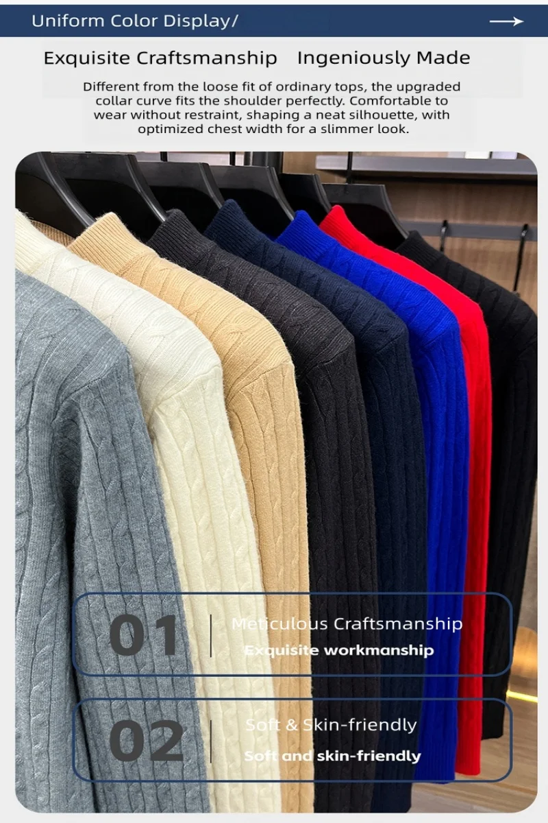 Neuer Winter-Pullover der Modemarke aus Samt, warm und bequem, Herrenbekleidung, Original-Welpen-Stickerei, koreanische Version, Pullover – Detail 2