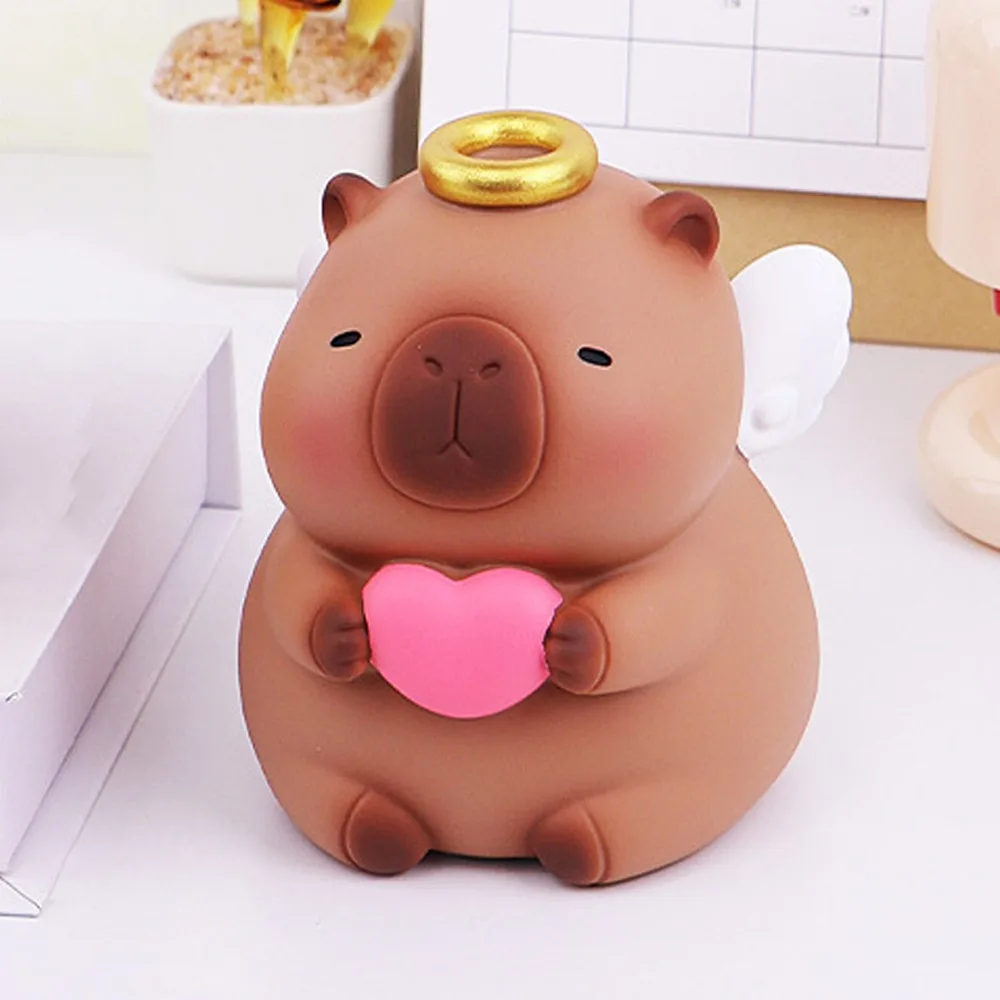 Réservoir d'épargne Capybara tirelire modèle décoratif Capybara tirelire dessin animé à collectionner Capybara enfants boîte de rangement