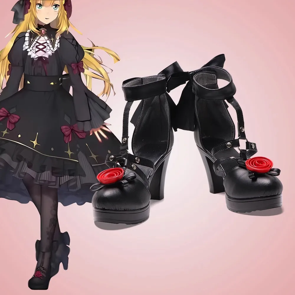 Vtuber Cosplay Uzuki Ko Shoes PU Leather Cosplay Boots Cosplay shoes Cosplay Costume boots Accessory