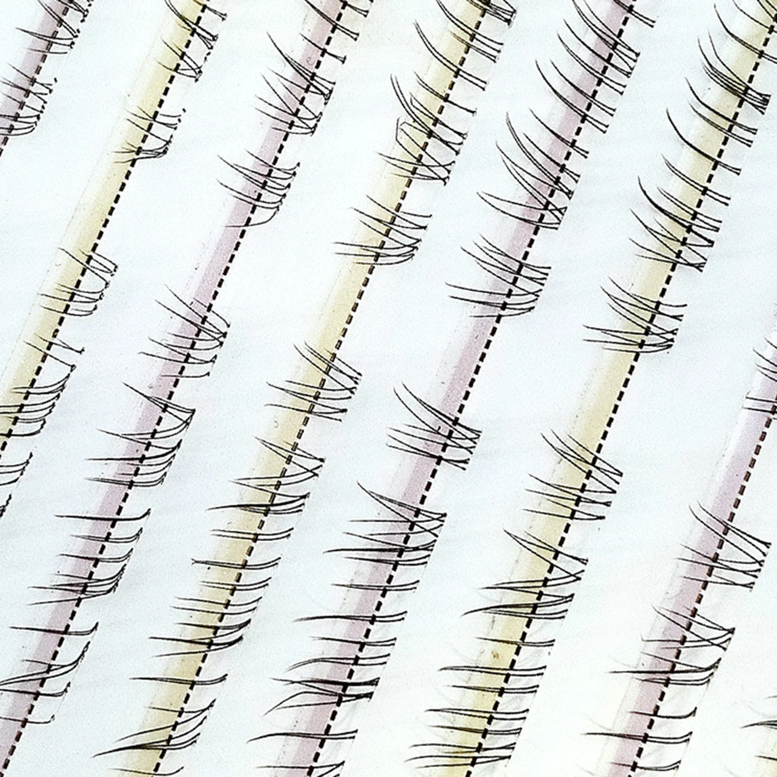 10 Rows Air Lower Eyelashes Fairy Fox-Eye Fake Lashes Transparent Stem Segmented Natural Under Lashes Manga Bottom Lashes Makeup