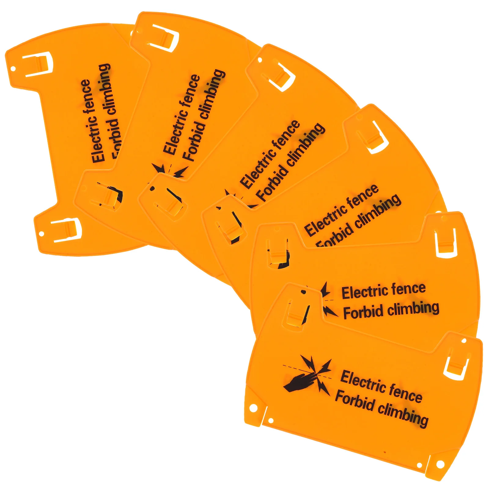 Electronic Fence Warning Sign Electric Security Signs Label Yellow Safety Labels