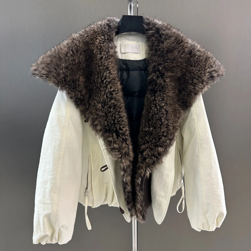 Manteau chaud épais de luxe pour femmes, doudoune canadienne de marque célèbre, veste en duvet d'oie blanche pour dames, zones de neige froide
