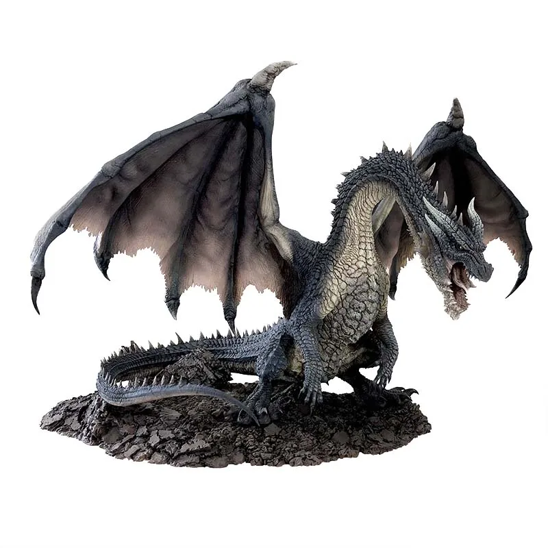 32Cm Pop Nova Capcom Cfb Monster Hunter Crismon Fatalis Kokuryu) Game Periphery Action Figure Model Decoration Statue Toys