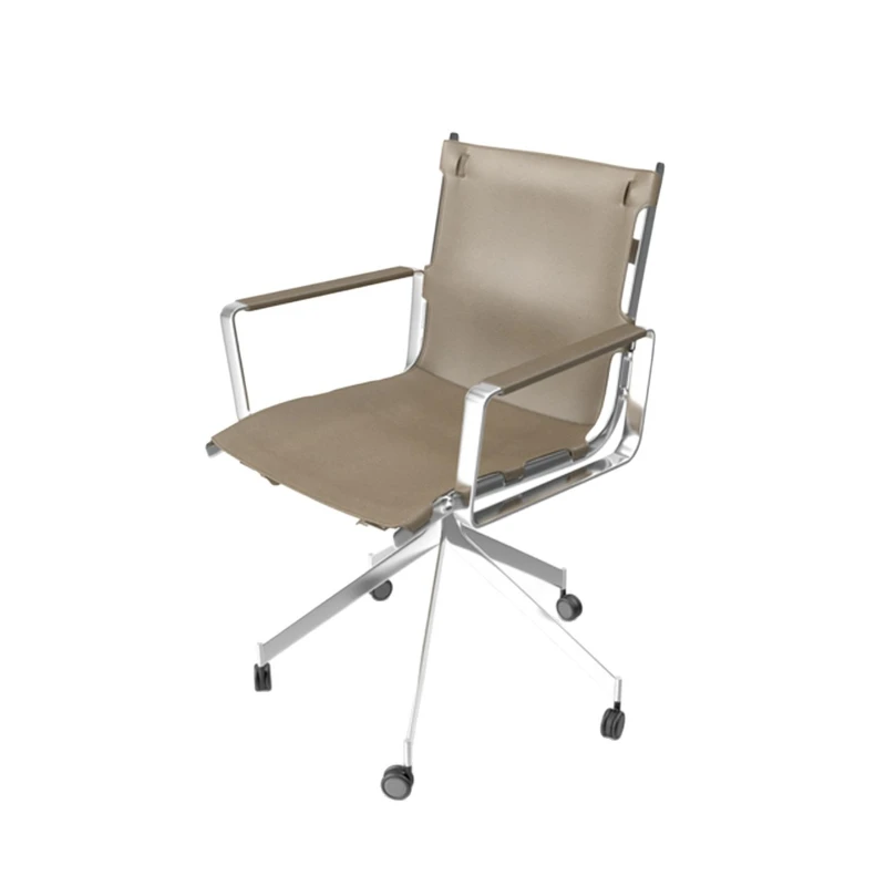 

Saddle Leather Luxury Office Chair Home Study Computer Chair Personalized Industrial Style Swivel Chair