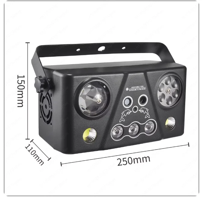 5-in-1 Effect Light, Bar KTV Flash, Wedding Performance Photography, Live Broadcast Room Voice-activated Ambient Light