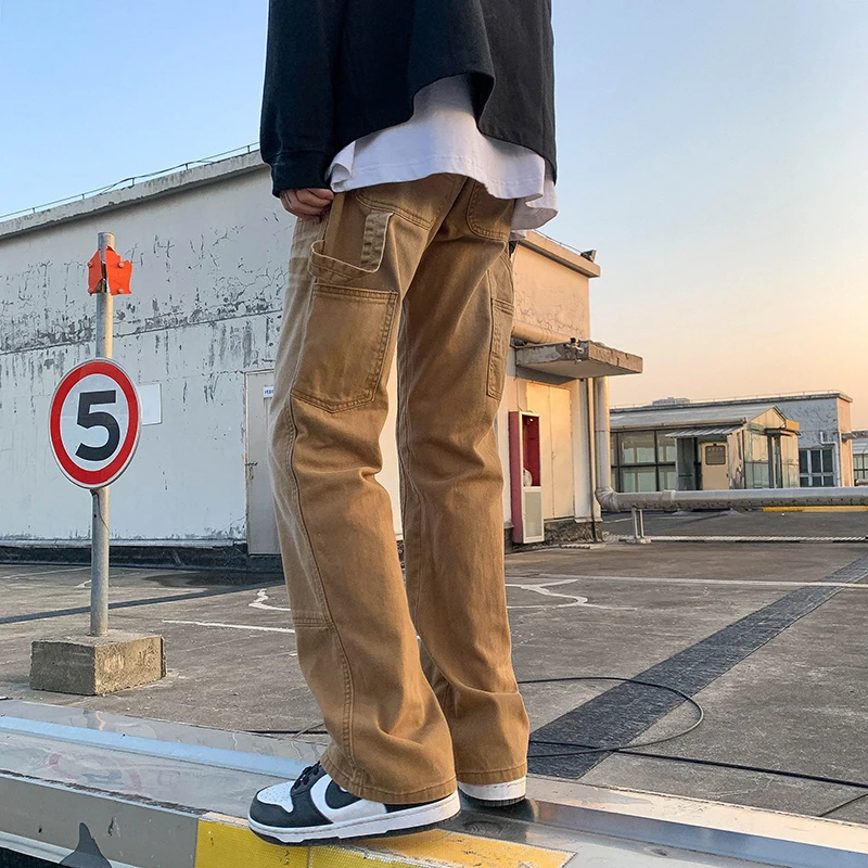 American Vibe กางเกงยีนส์ขาตรง - Street Fashion Vibes บทวิจารณ์และราคา