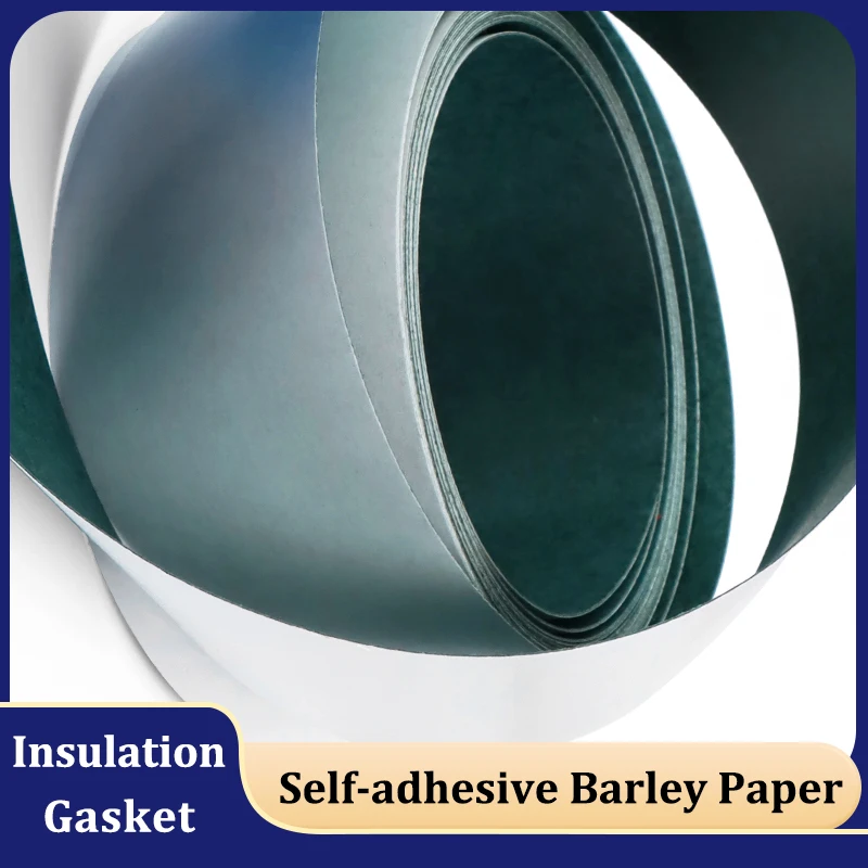

1~50m Self-adhesive Barley Paper Insulation Gasket 18650 Lithium Battery Pack Adhesive Back Green Shell Insulated Isolator Pads