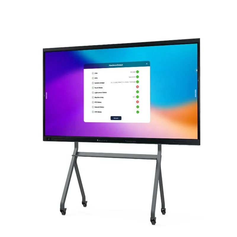 86/98/110 Inch Electronic Whiteboard LCD Touch Screen Board, 4K UHD Multi-language OS, Suitable for Conference