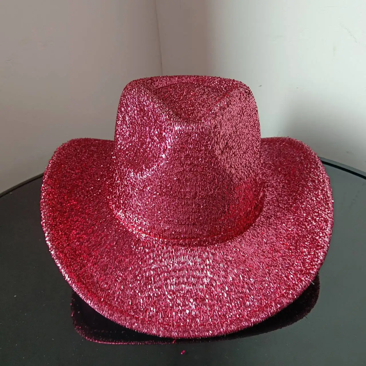 Barbie pink cowboy hat womenhat jazz disco hat for men black fedora hat small brim hat fancy western hat pink hat felt fedora