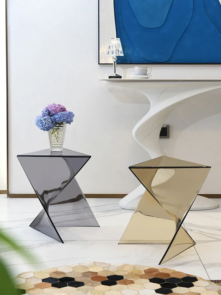 

Creative sofa side table modern simple coffee table shoe changing stool