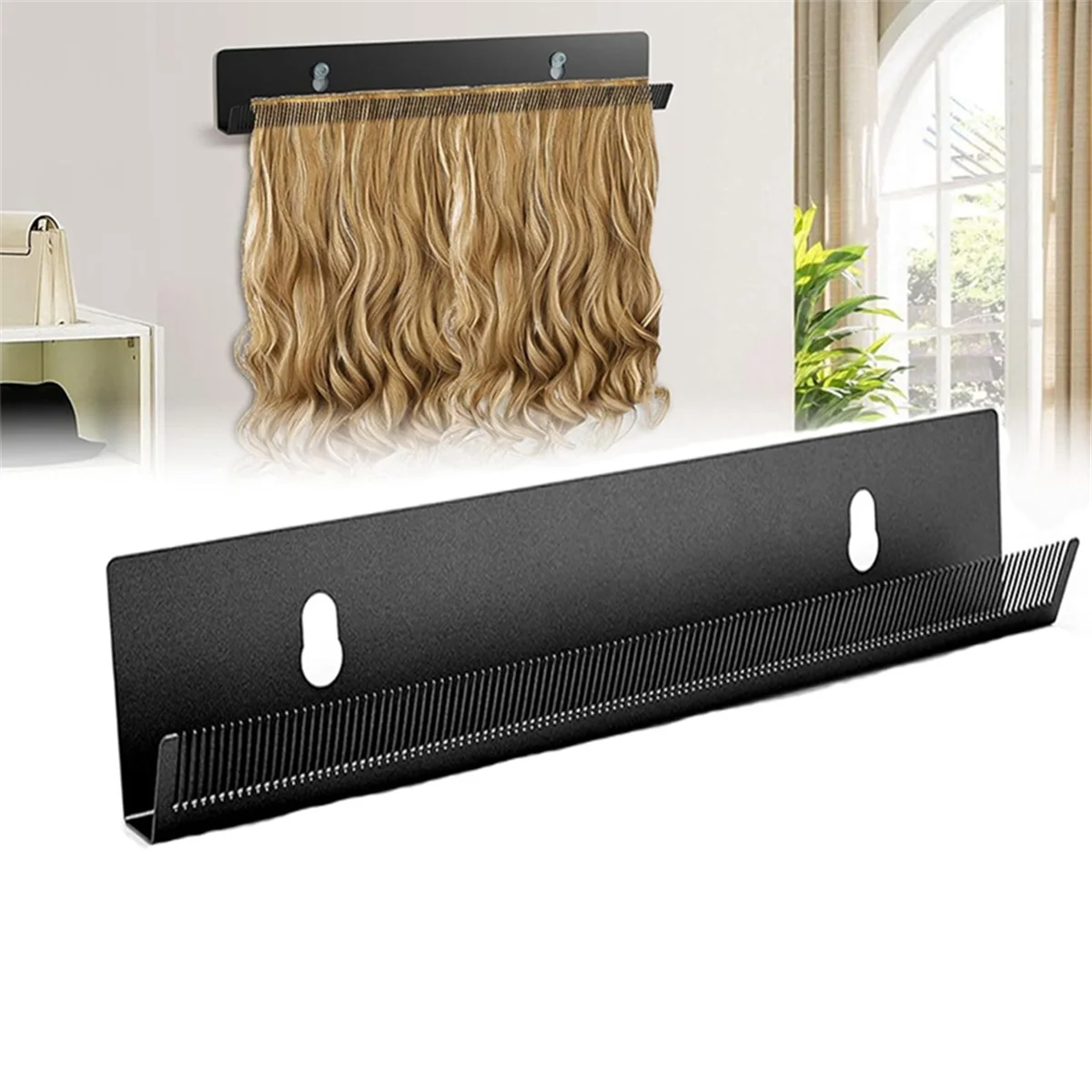 ABNP Gancio per extension per capelli per styling Lavaggio Asciugatura Intrecciatura Espositore per estensioni dei capelli per trame clip-in Topper per capelli