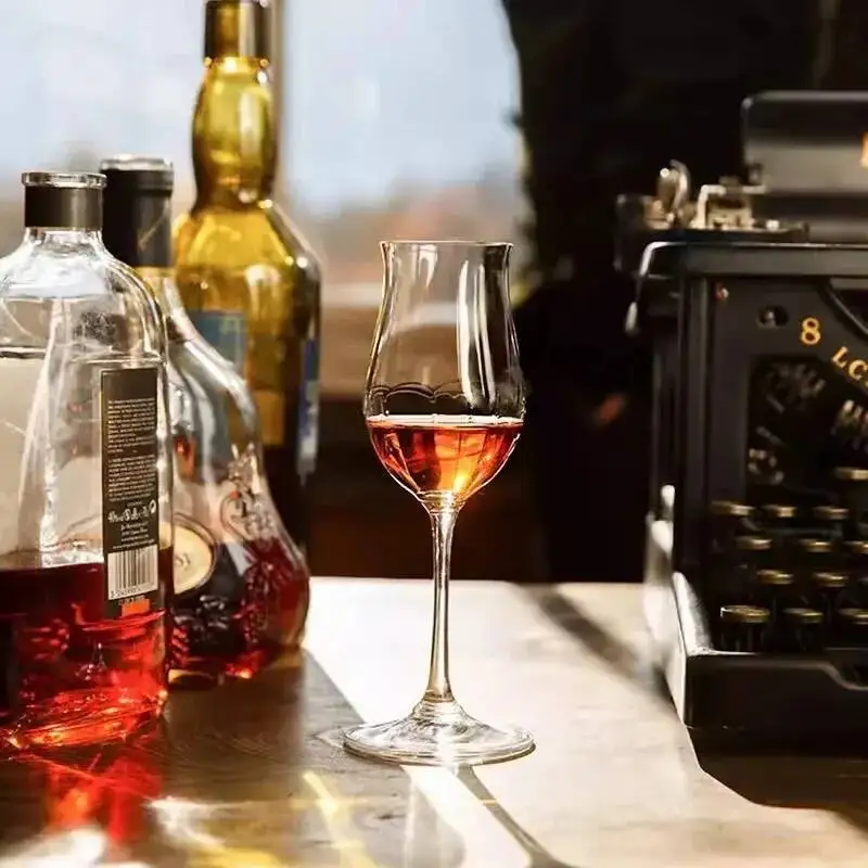 Copa de whisky Unibody de cristal, coñac, Brandy Snifter, vino, Taster, Copita, vidrio de nariz, licor, licor, copas, ron, tulipanes