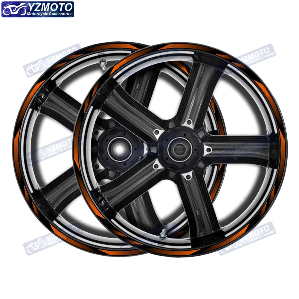 For Kawasaki Z1000SX Motorcycle Front And Rear 17 Inch Wheel Hub Sticker Waterproof Reflective Decorative Decal Rim Stickers