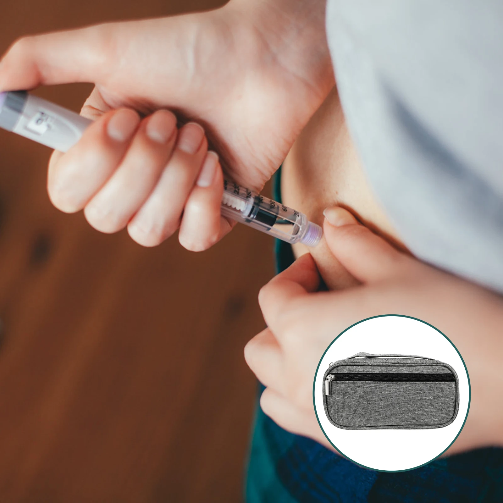 

Insulin Cooler Case Lightweight Portable Bag for Professional Insulin Packs Storage Health Monitoring Accessories