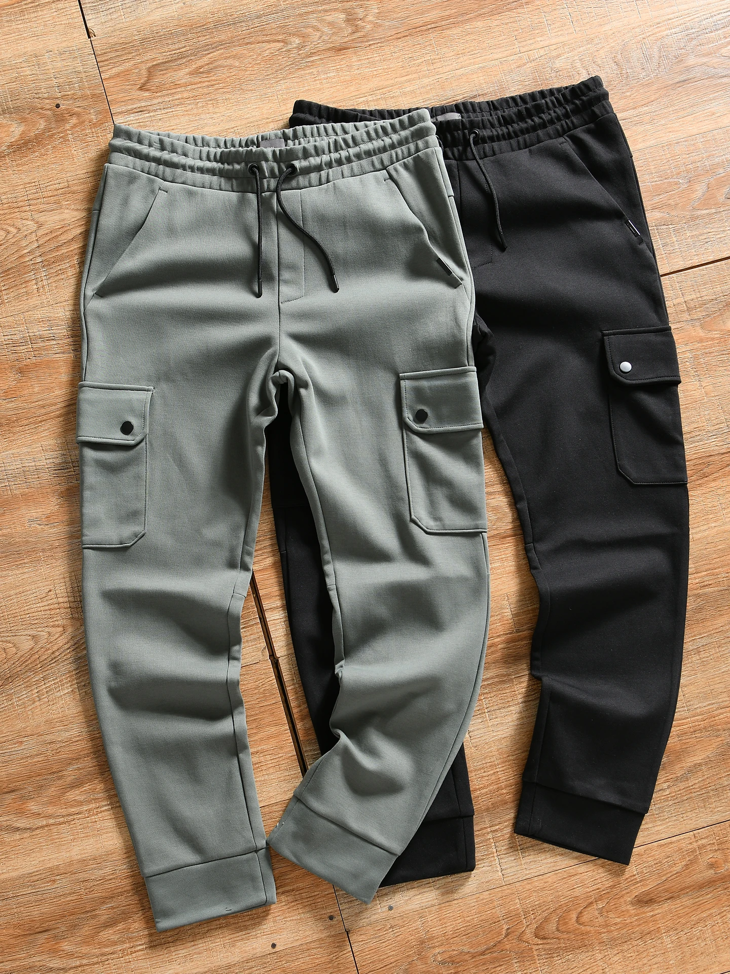 Casual Outdoor Workwear Sweatpants Men's Autumn Winter Cotton Blend Polyester Fabric Low Elasticity Breathable Cargo Pants