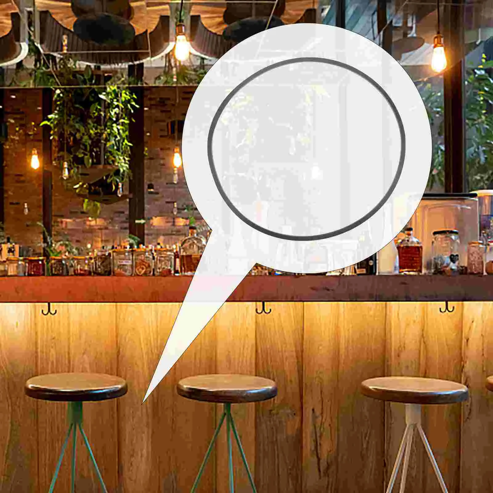 Bangku Bar pelindung lantai bangku dasar cincin Bar bangku kaki cincin pelindung lantai kayu keras pelindung lantai karet cincin pelindung