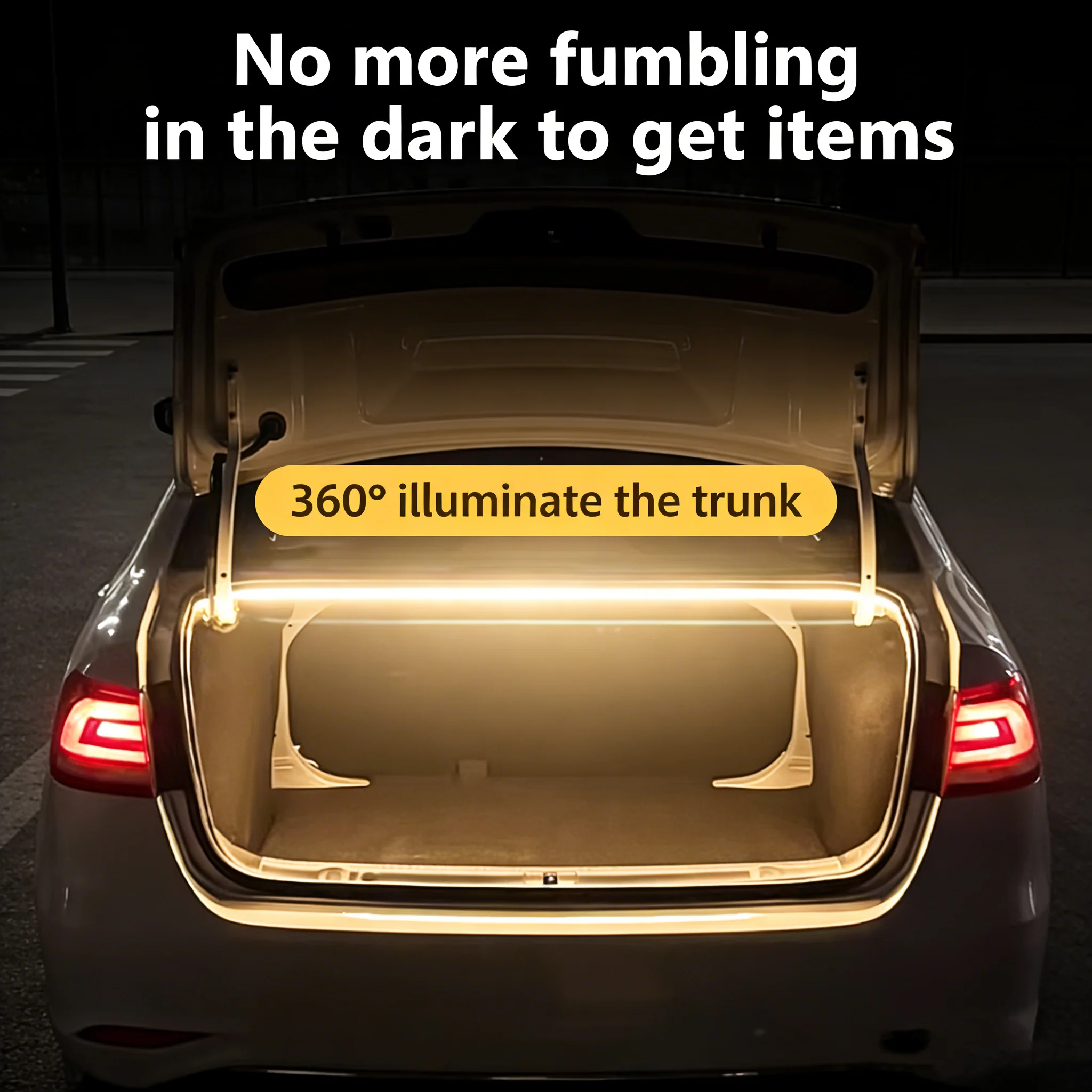 

LED Rear Trunk Light Bar For VW Sedan Jetta Passat Bora Santana White Warm White Car Trunk Modified Atmosphere Lamp