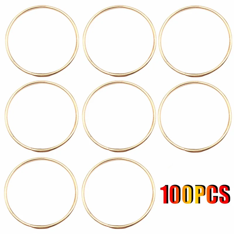 

EYFL-200PCS KC Gold Color Big Dream Catcher Circle Ring Craft Rings For Dream Catchers Hoops Hanging DIY Connectors 65MM