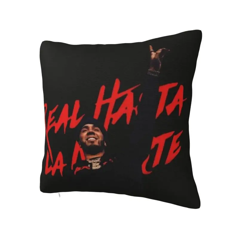 Custom  A-Anuels Rapper AA Throw Pillow Cover Decoration Square Real Hasta La Muerte Cushion Cover Pillowcover for Living Room