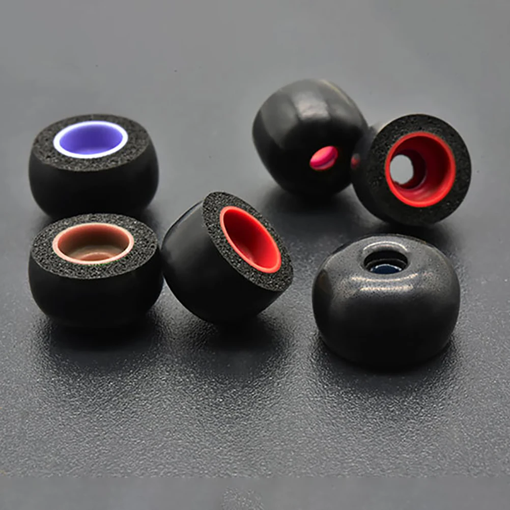 

6pcs Earplugs Soft Sponge Headphone Pads Foam Earphone Covers Cushions Noise Isolation Comfort Fit Long Lasting Headset Ear