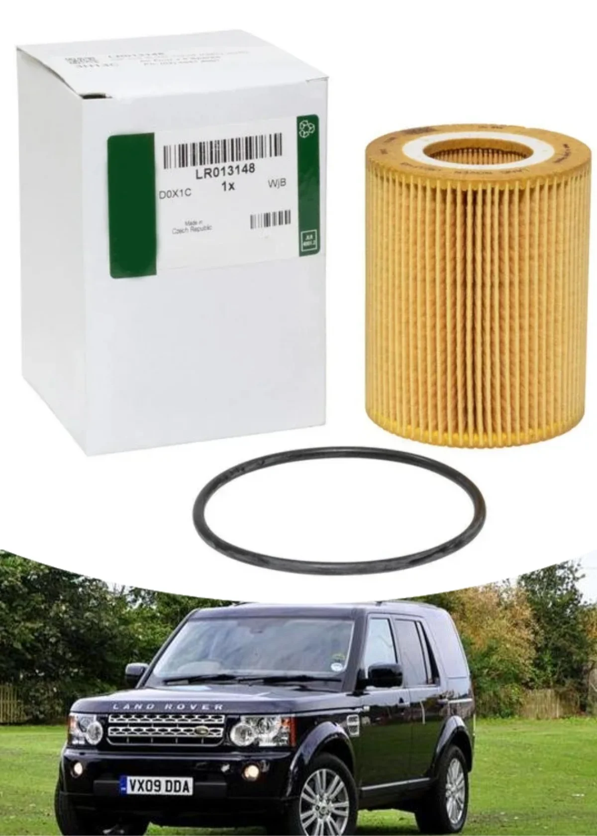 عنصر فلتر الزيت لاند روفر LR3 LR4 رينج روفر سبورت ديزل 3.0 V6 TD6 LR 013148 #2