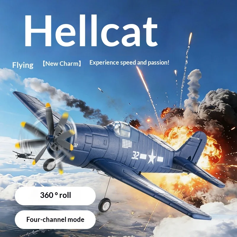 Fx9503 Rc Airplane F6f Hellcat Fighter Four Channel Brushless Motor Epp Fixed Wing Aircraft For Aviation Hobby Enthusiasts