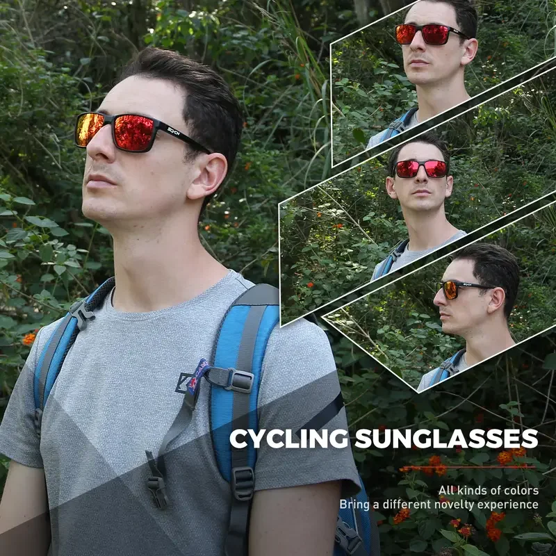 

SCVCN Cycling Sunglasses For Men Women, Racing Bicycle Eyewear UV400 MTB Goggles For Outdoor Sports Driving Fishing Running Golf