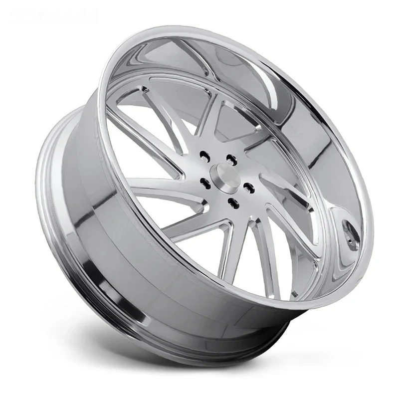 Car Rims 2 Piece 19 20 21 22 24 Inch 5x120.65 Full Chrome Deep Lip Forged Alloy Wheels For Chevy Silverado Chevrolet