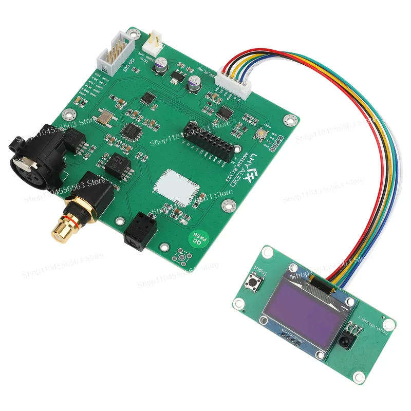 USB Coaxial Bluetooth AES Optical Fiber to IIS Support XMOS/Amanero AK4118 Receiver Board DAC 1794