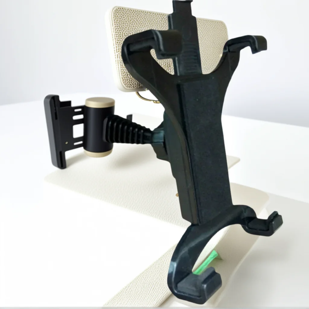 حامل مسند الرأس للمقعد الخلفي للسيارة - حامل قابل للتعديل لأجهزة iPad وSamsung مقاس 7-11 بوصة