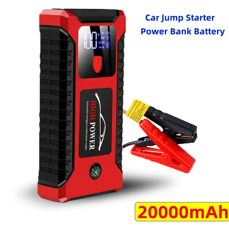 

Car Jump Starter Power Bank Portable Car Battery 12V 20000mAh Booster Charger Emergency Starting Device Auto Battery with LED