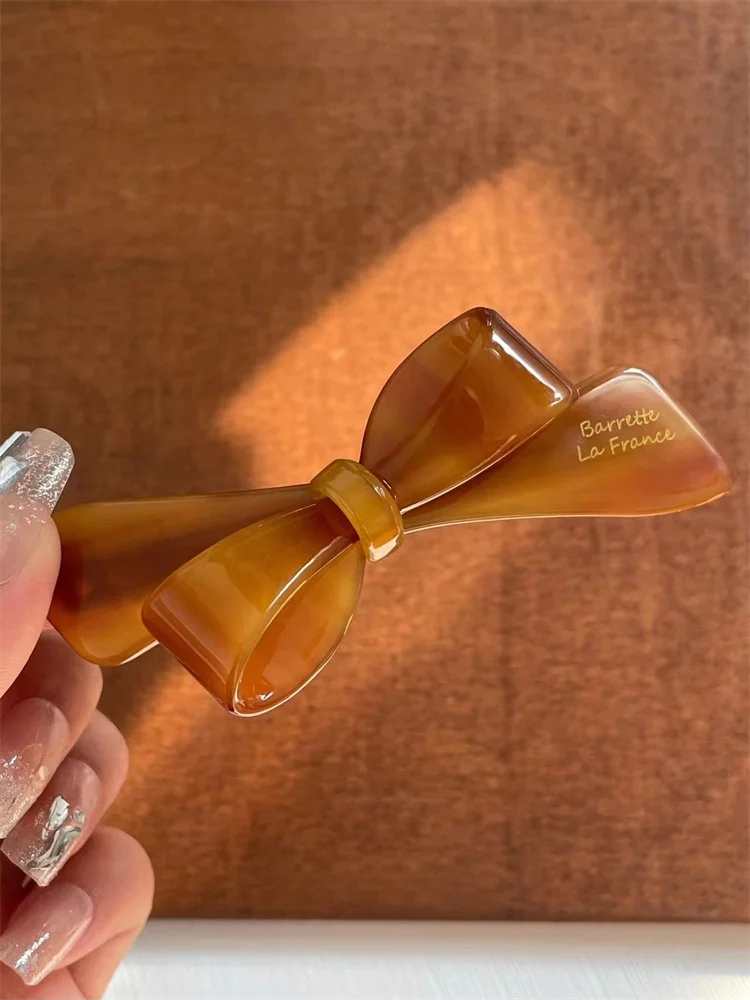 Presilha de Cabelo Fena E de Verão em Acetato com Laço Borboleta, Acório de Moda, ampo Bico de Pato, Ornament...